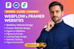 design, clone and convert webflow and framer websites from figma