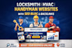build locksmith website hvac handyman website blog backlink website design