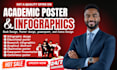 do academic poster design research poster, infographic design educational poster