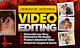 do wedding video editing, highlight wedding videos