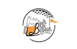 design golf logo with satisfaction guaranteed