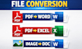 convert PDF to word and excel editable files