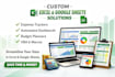 create custom google sheets, vba macros, and automated spreadsheets and pay