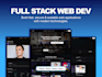 do frontend and backend website development as a full stack developer