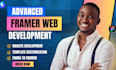 design framer website develop framer website framer landing page framer template