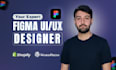design modern UI UX in figma for website, app, or ecommerce
