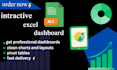 create an interactive excel dashboards with charts and kpis