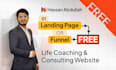 design a life coaching website and a consulting website