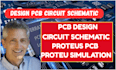 design pcb and circuit schematic in proteus and easyeda