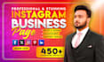 create setup and design a professional instagram business page