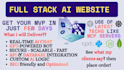 develop full stack ai website, ai chatbot agent in your web application