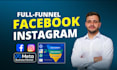 create a complete facebook ads strategy and high converting funnel