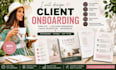 design editable client onboarding, coaching template, canva workflow, workbook