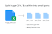 split huge CSV or excel file