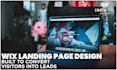 design a high converting wix landing page