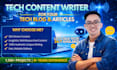 write tech content, SEO tech blog posts or technical writing