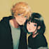 draw a cute anime couple illustration