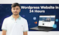 create a wordpress website within 24 hours
