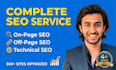 do complete SEO service with on page off page and technical