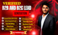 do niche targeted b2b lead generation using linkedin and web research expert