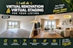do virtual renovation and virtual staging for your listing