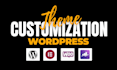 install wordpress, setup theme, and customize wordpress website