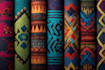 do textile seamless geometric, tribal and bohemian patterns