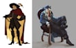 draw a fantasy character for dnd, pathfinder, etc