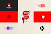 do modern tech startup logo , brand identity style guide
