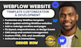 design customize webflow website, redesign webflow template and fix webflow