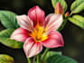 draw botanical illustration flower, plant
