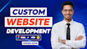 build custom website as a full stack web developer, website development