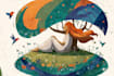 draw a digital illustration in unique style