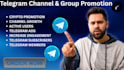 do telegram promotion to real and active audience, through active ads