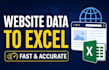 scrape website data into excel or CSV
