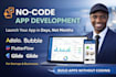 build bubble io mvp saas web app as expert bubble developer, adalo app builder