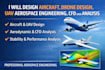 design aircraft, drone design, uav aerospace engineering, cfd and analysis