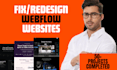 fix webflow website as webflow expert designer and  webflow developer