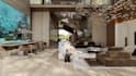 luxury reef villa, classic interior design, resort villa render, cgi walkthrough