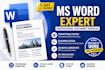 do fast ms word typing, formatting and document editing