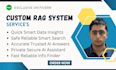 build custom rag system, an ai chatbot, and document ai with chatbot development
