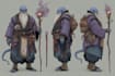 draw a fantasy dnd party character illustration