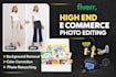 high end e commerce photo editing