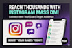 send instagram mass dm , telegram mass dm