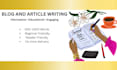 write engaging blog posts and articles