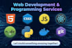 build web apps using javascript, python, java, ai, ml, data science
