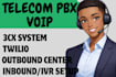 setup 3cx did number sip trunk inbound outbound call center