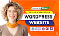 build wordpress website development, design redesign wordpress business website
