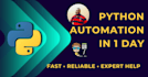write or fix python code within 1 day