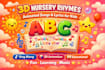 create 3d nursery rhymes and animated lyrics for kids